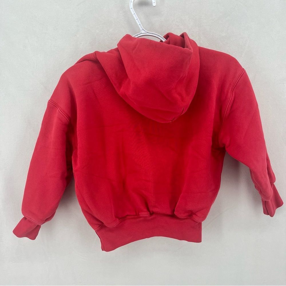 Yeezy kids boys girls red hoodie sweatshirt size small 6-7 pullover - Picture 2 of 10